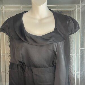 LOFT Black Peplum Top size 8